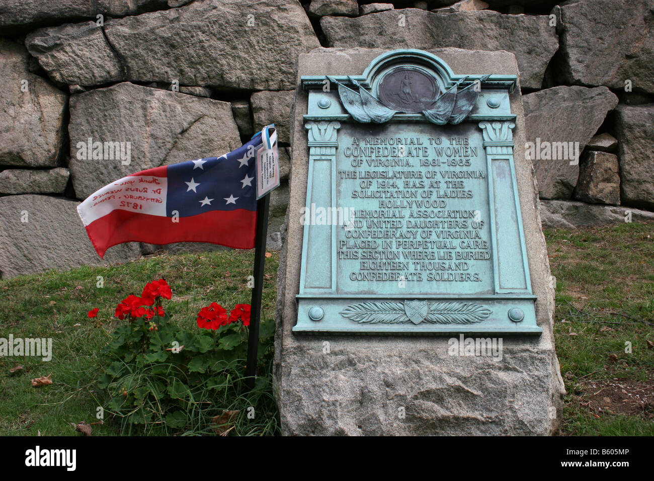 Denkmal für die Konföderierten Frauen des amerikanischen Bürgerkrieges 1861-1865 Stockfoto