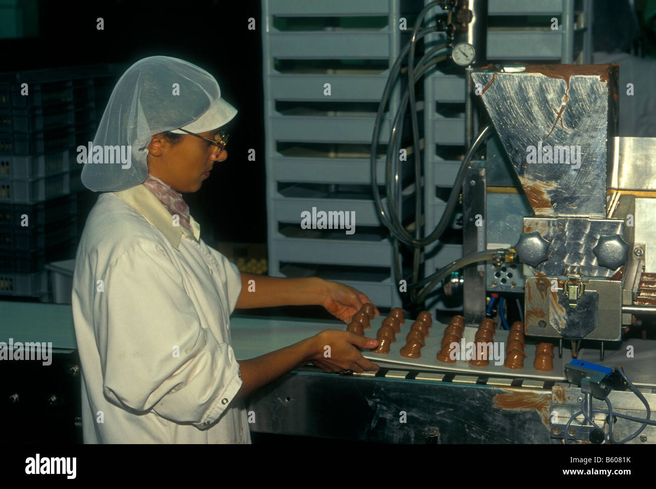 Godiva chocolate factory city brussels Fotos und Bildmaterial in