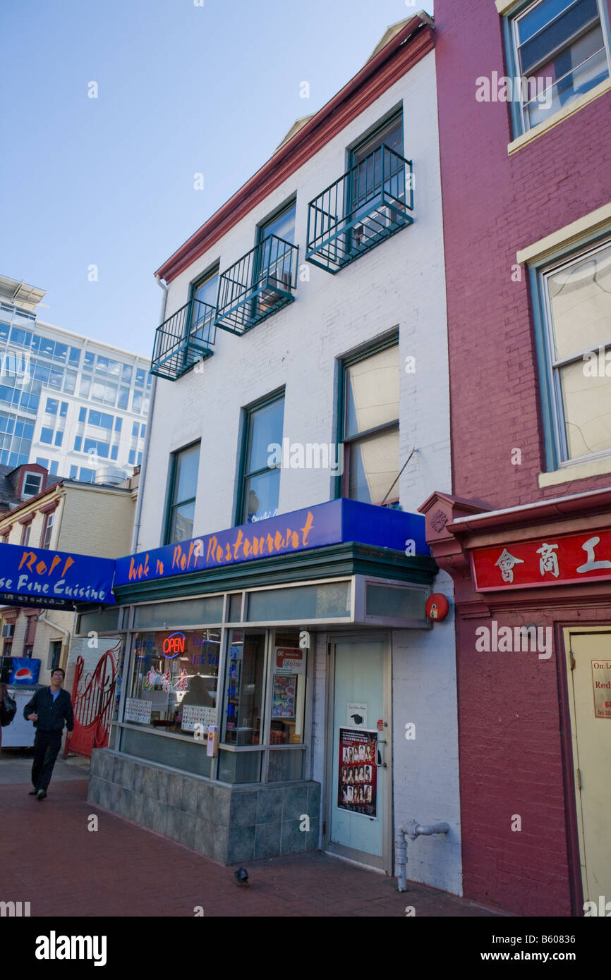 Mary Surratt Haus wo Stand Ermordung Lincolns, geplant ist nun ein chinesisches Restaurant, Washington D.C. Stockfoto