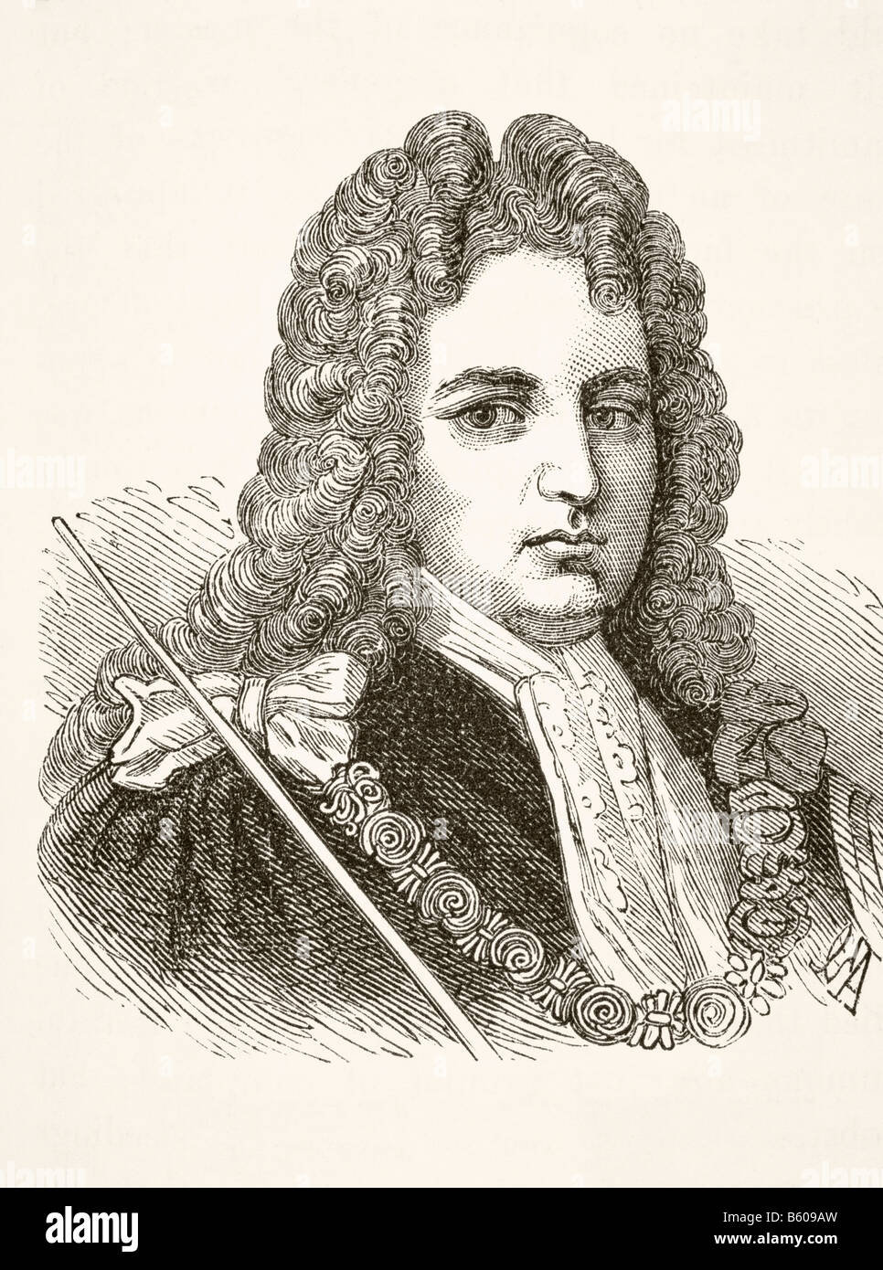Robert Harley, 1. Earl of Oxford und Earl Mortimer, 1661-1724. Englischer Staatsmann. Stockfoto