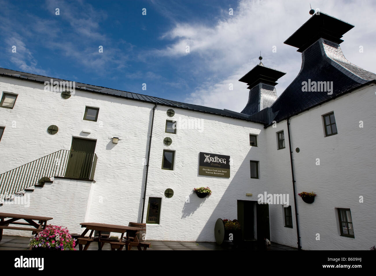 Ardbeg Malt-Whisky-Destillerie, Islay, Schottland Stockfoto