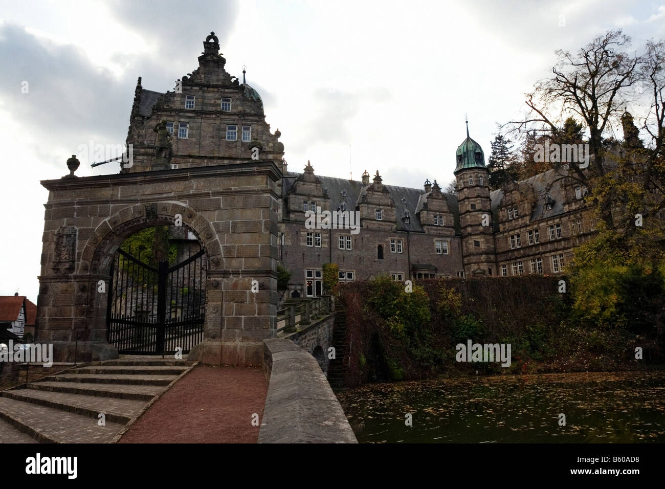 Haemelschenburg Burg, Niedersachsen, Deutschland Stockfoto