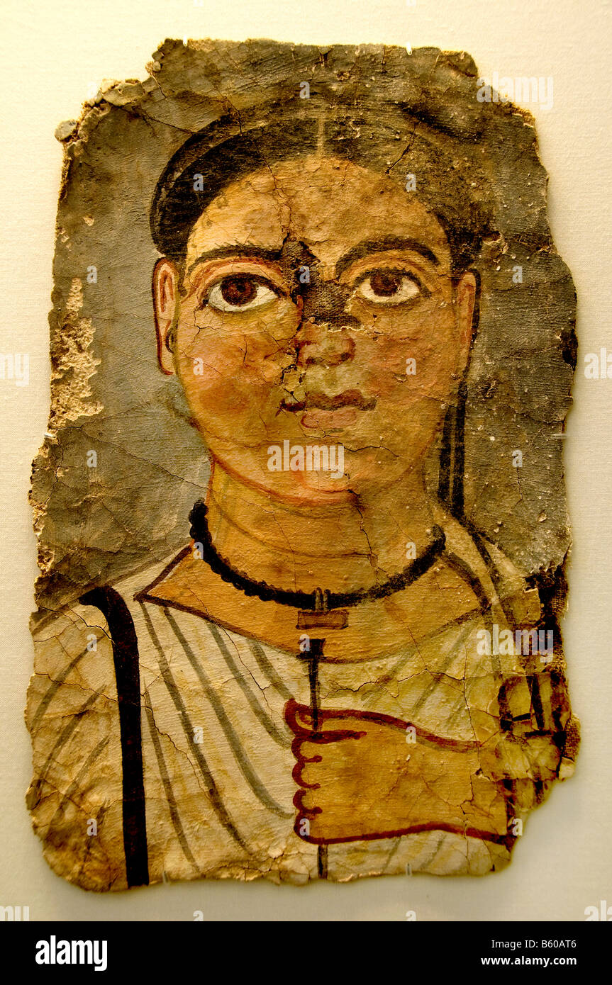 Fayum Grabbeigaben herrsche tRoman Ägypten ägyptische Archäologie Stockfoto