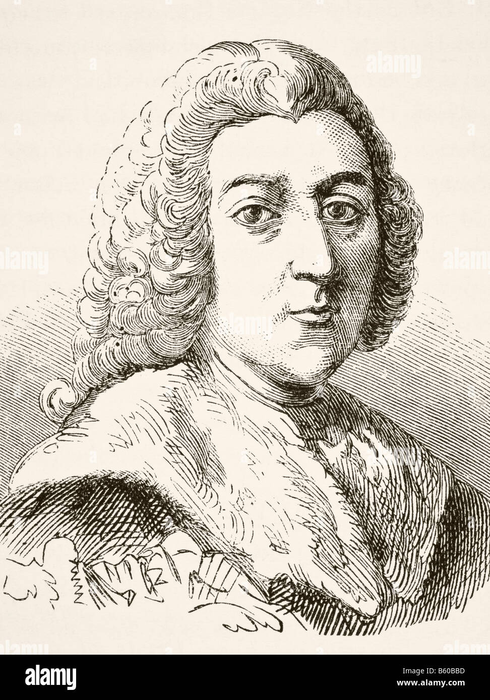 William Pitt der Ältere, 1. Earl of Chatham, 1708 - 1788. Britischer Staatsmann und zweimal Premierminister. Stockfoto