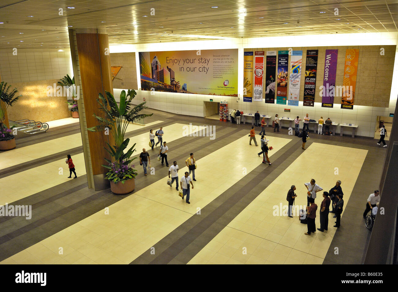 Flughafen Singapur, Singapur Changi Flughafen, Singapur, Asien Stockfoto