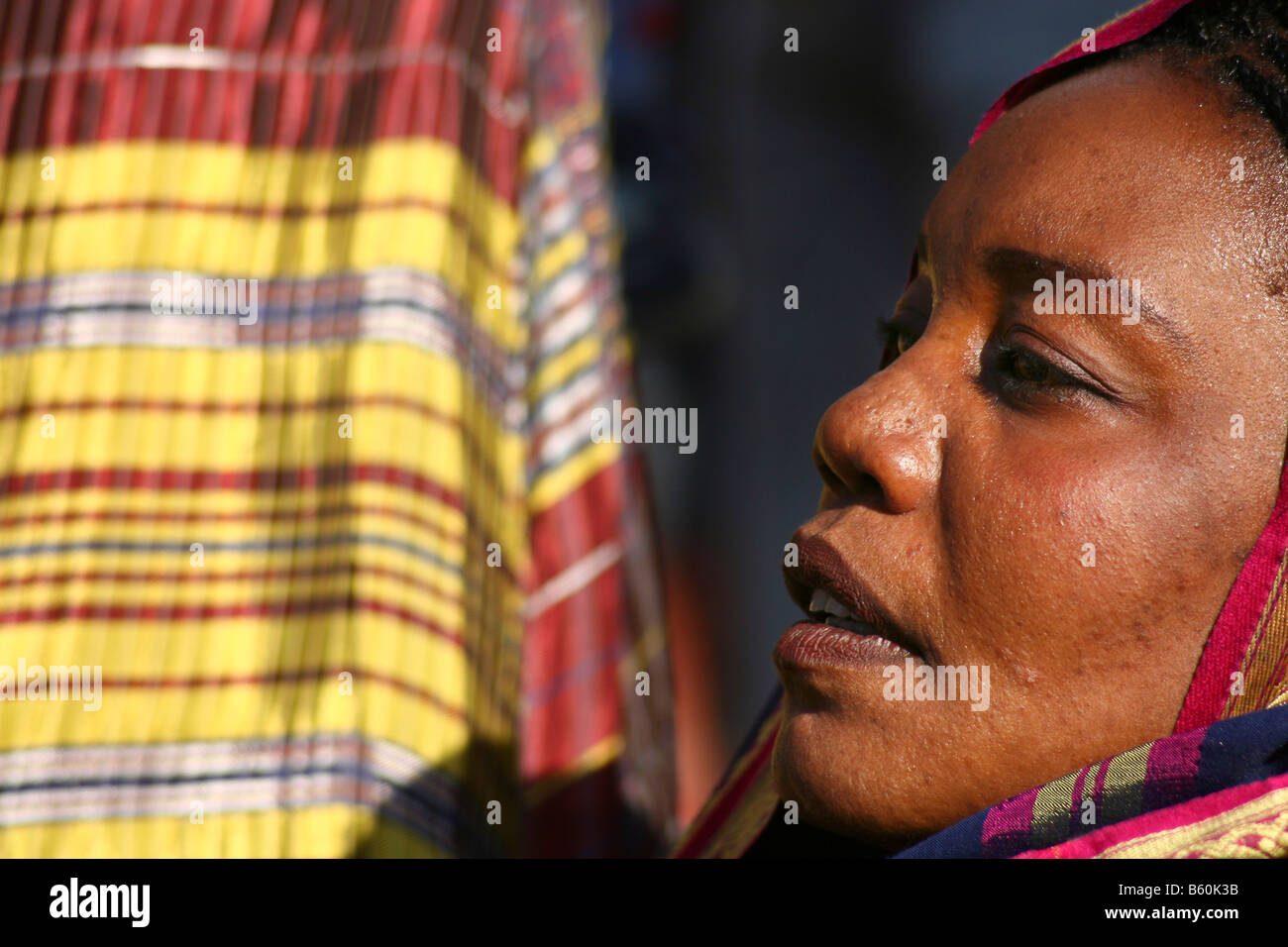 XIV-Tanz-Theater Festival, Bytom, Polen. Porträt eines Künstlers aus dem Sudan. Stockfoto