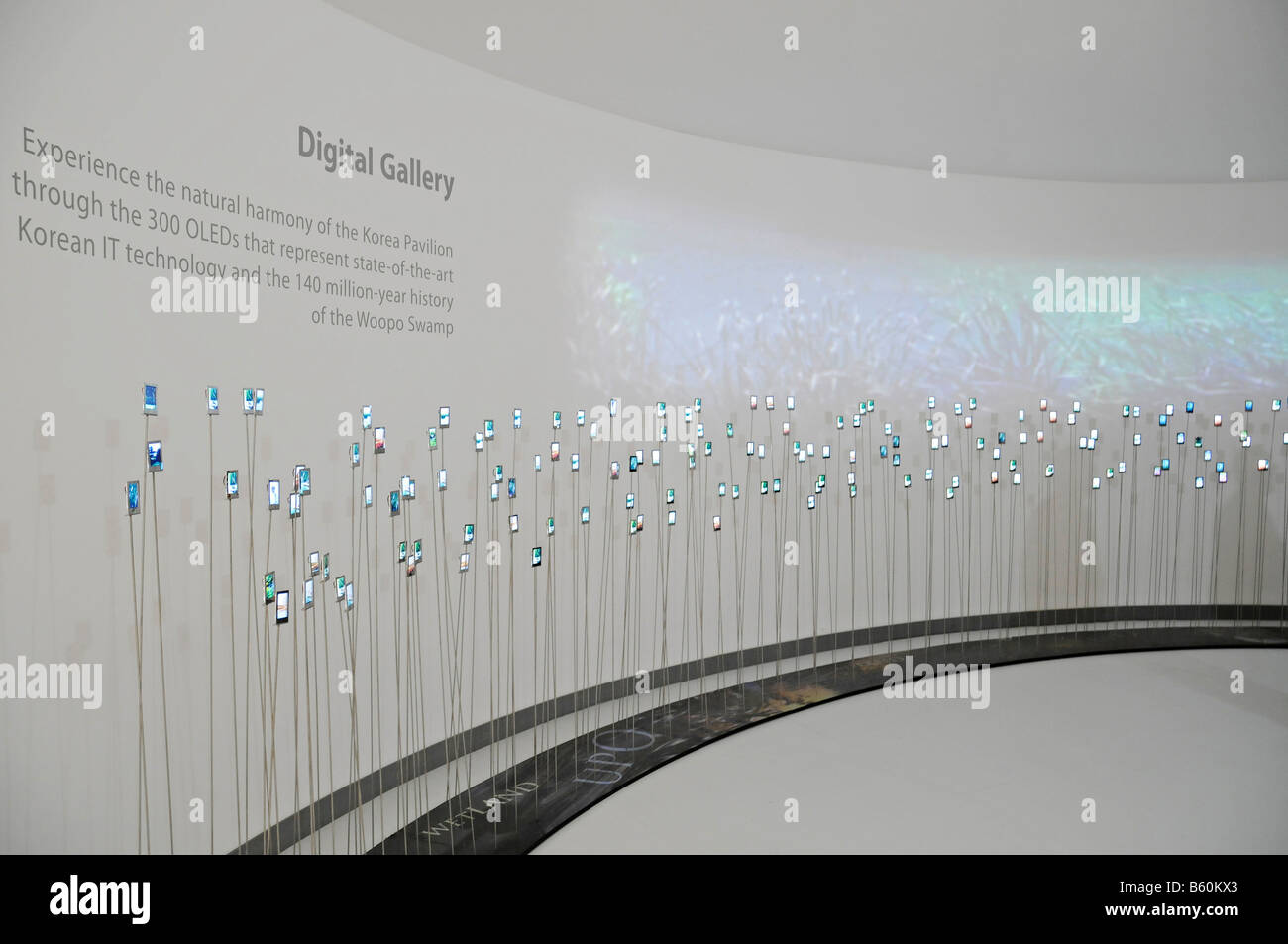 Koreanische Pavillon, Expo 2008, World Fair, Zaragoza, Aragon, Spanien, Europa Stockfoto