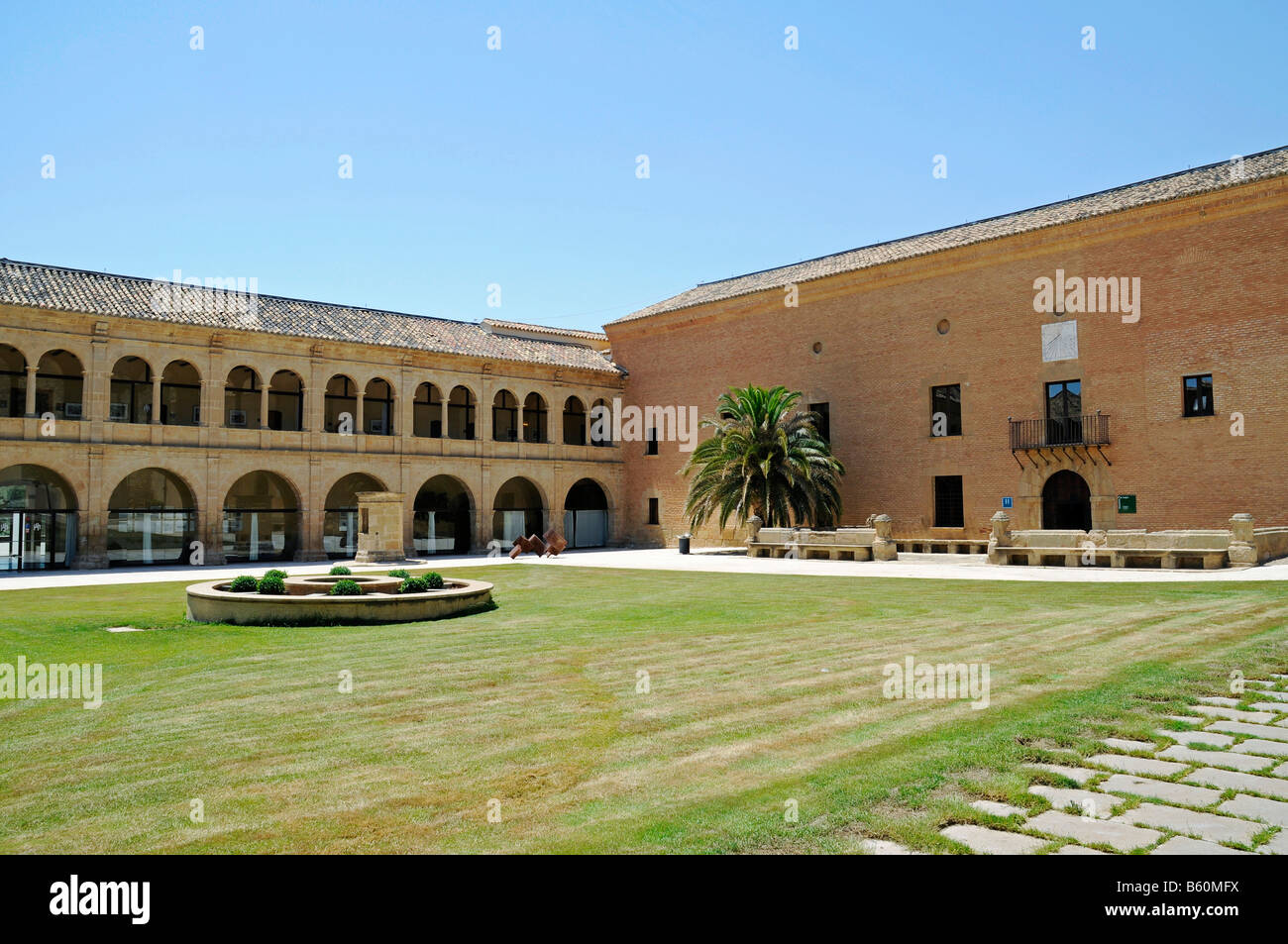 Monasterio de Rueda, Kloster, Hotel, Sastago, Ebrotal, Aragon, Spanien, Europa Stockfoto