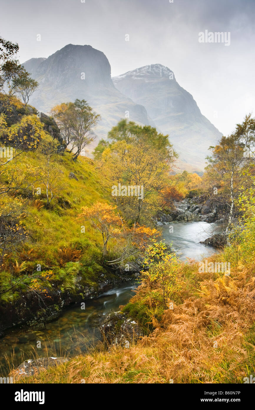 Glen Coe, Fluss Coe, Highland, Schottland, UK Stockfoto