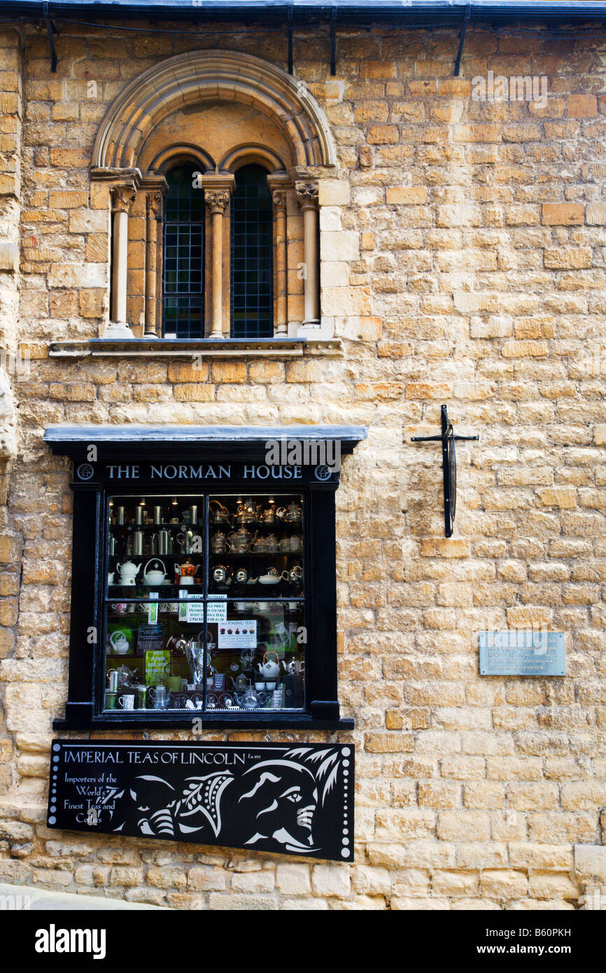 Die Norman House Lincoln Lincolnshire England Stockfoto