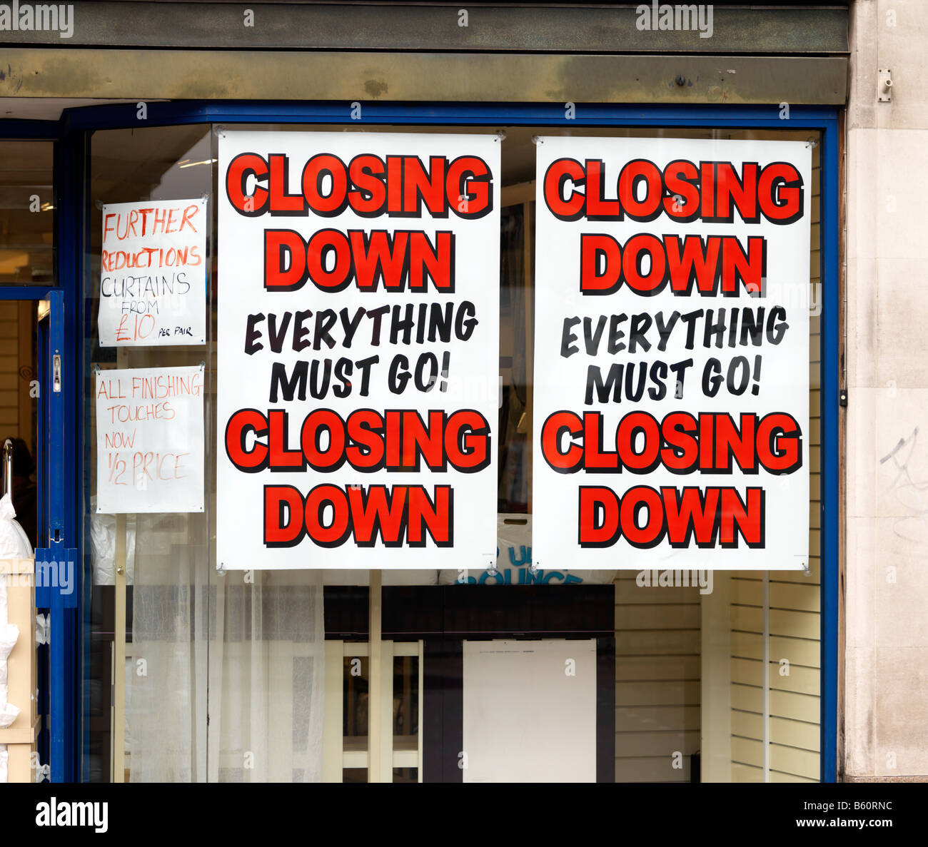 Laden Sie alles schließen muss gehen Stockfoto