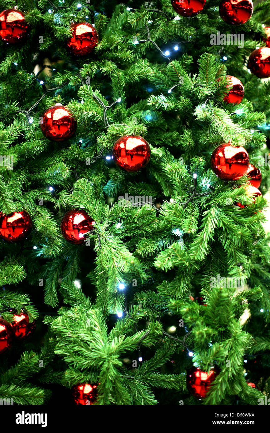 Detail der Weihnachtsbaum Stockfoto