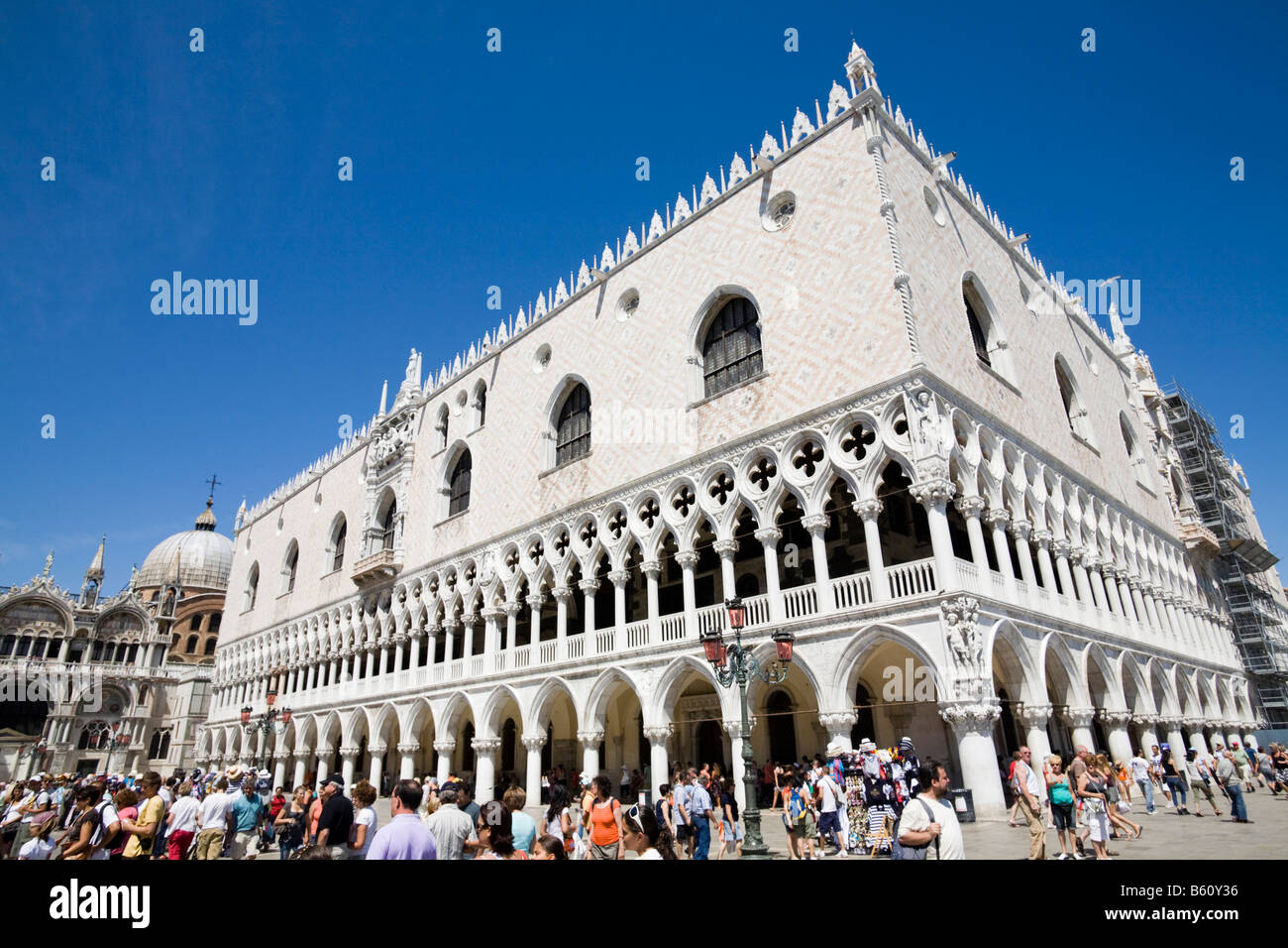 Palazzo Ducale Palast in Piazza Piazza San Marco, Venedig, Veneto, Italien, Europa Stockfoto