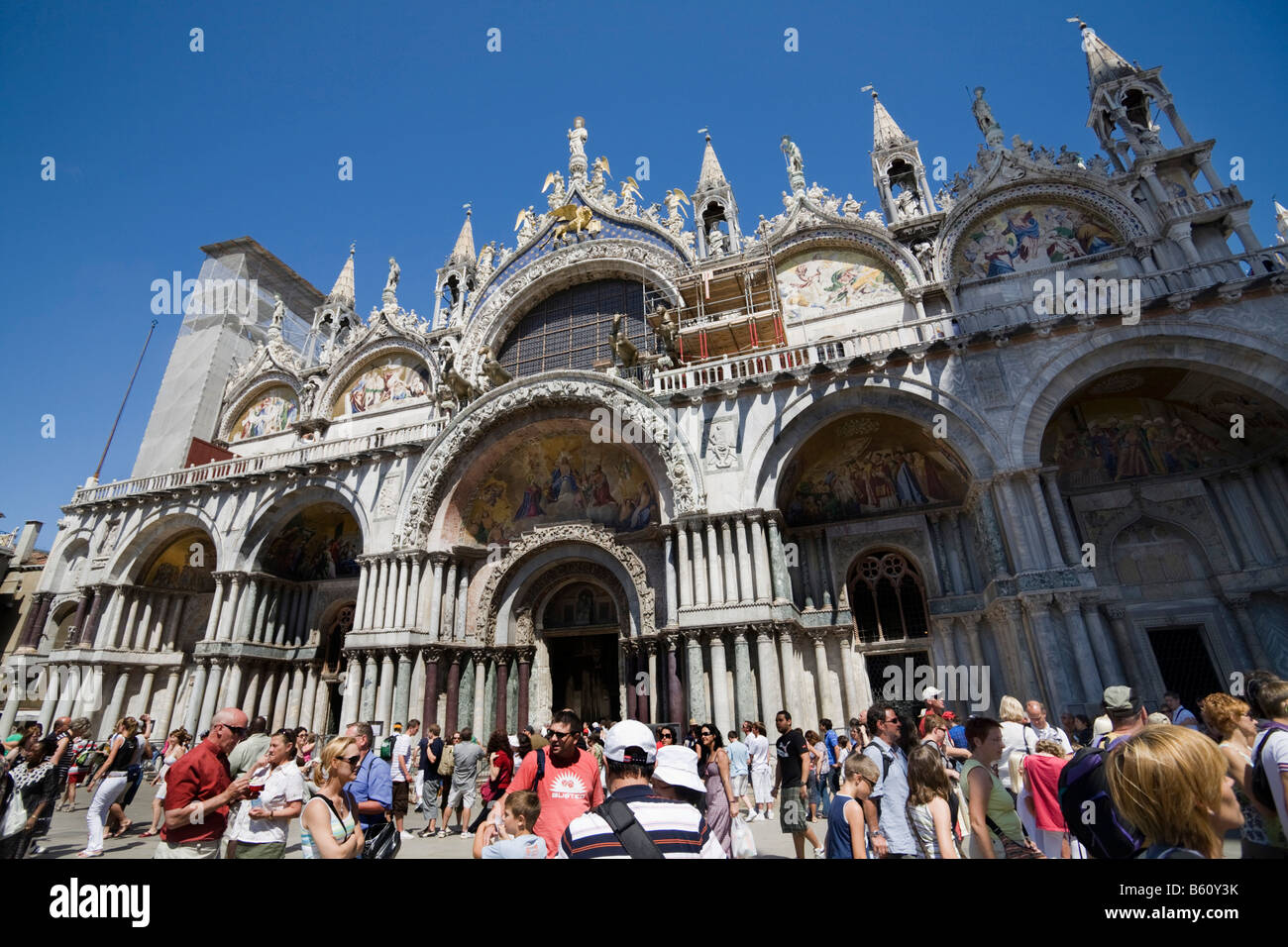 Markus Kathedrale, Piazza San Marco Square, Venedig, Veneto, Italien, Europa Stockfoto