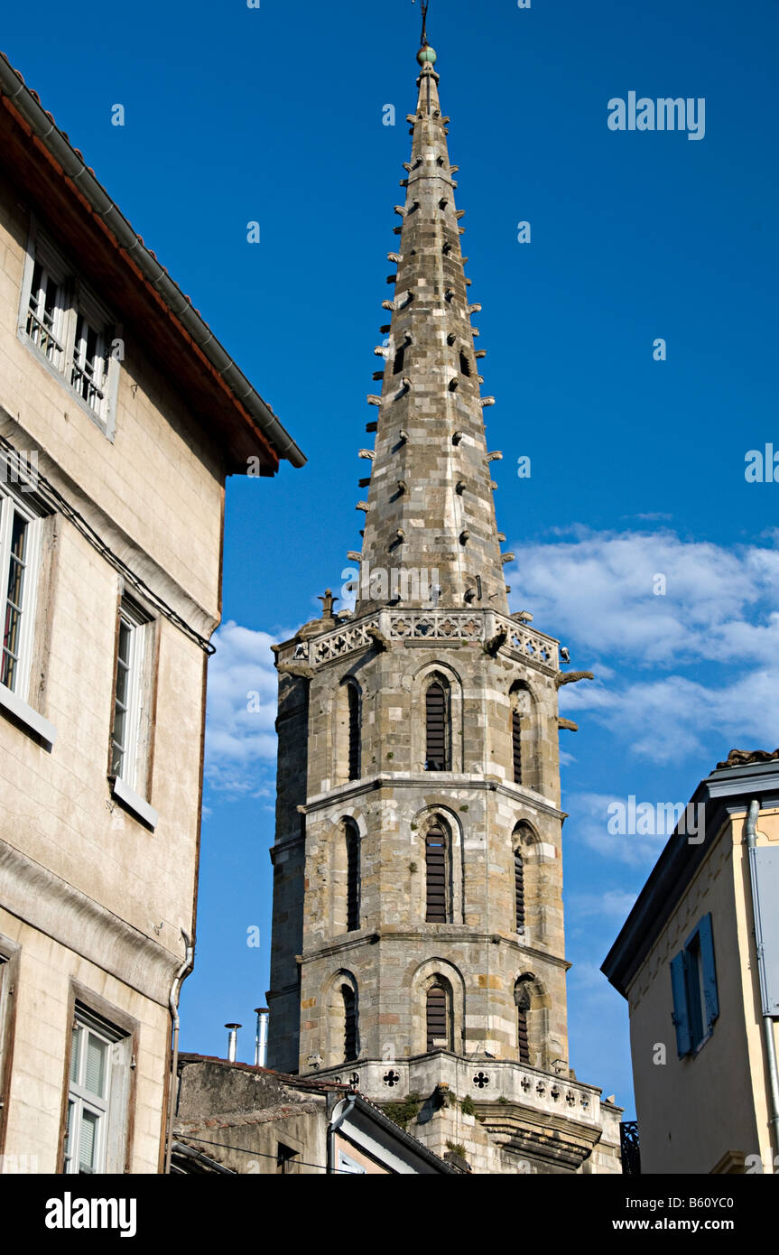 Saint Martin Kirchturm in Limoux Frankreich Stockfoto