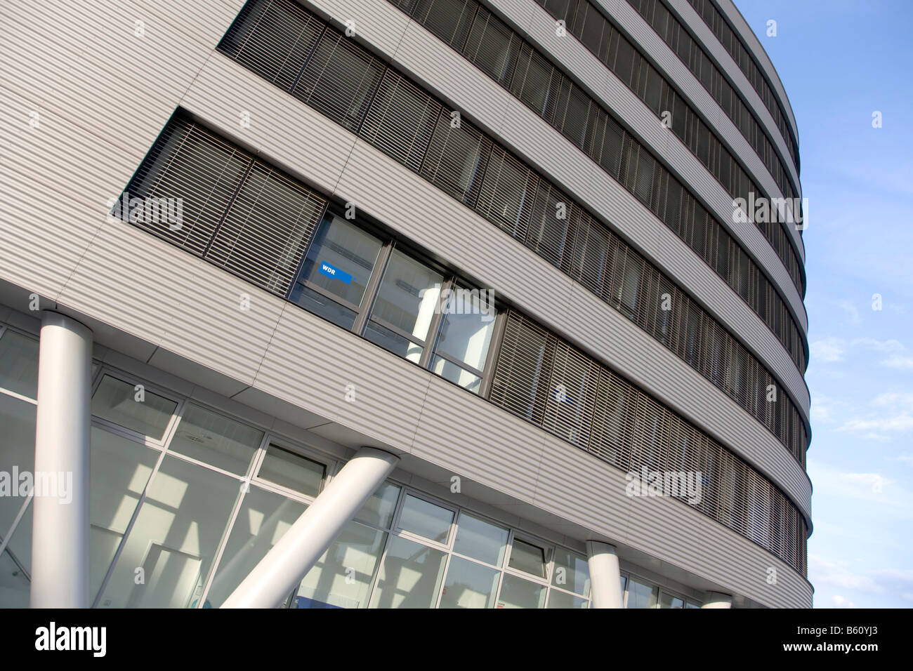 Büro Komplex "fünf Boote", entworfen von dem Architekten Nicholas Grimshaw, Becken, Duisburg, Nordrhein-Westfalen Stockfoto