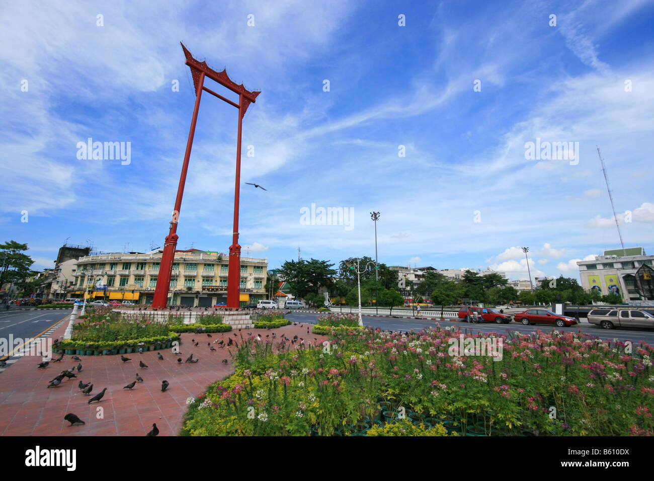 Die Riesenschaukel, Bangkok, Thailand. Stockfoto