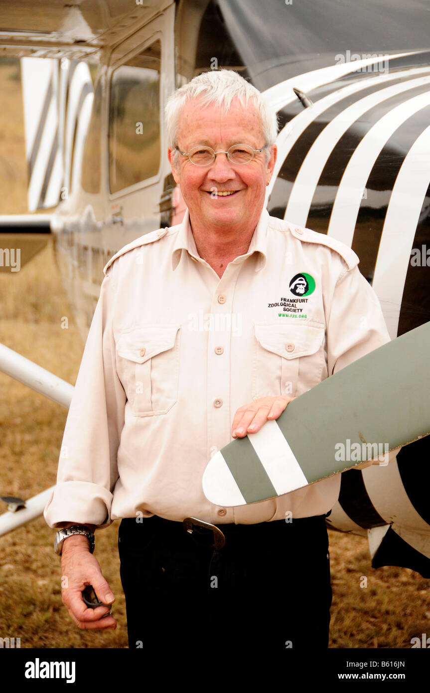 Dr. Markus Borner, Zoologe, Leiter der Afrika-Programm von der Zoologischen Gesellschaft Frankfurt und Nachfolger von Bernhard Grzimek, Stockfoto