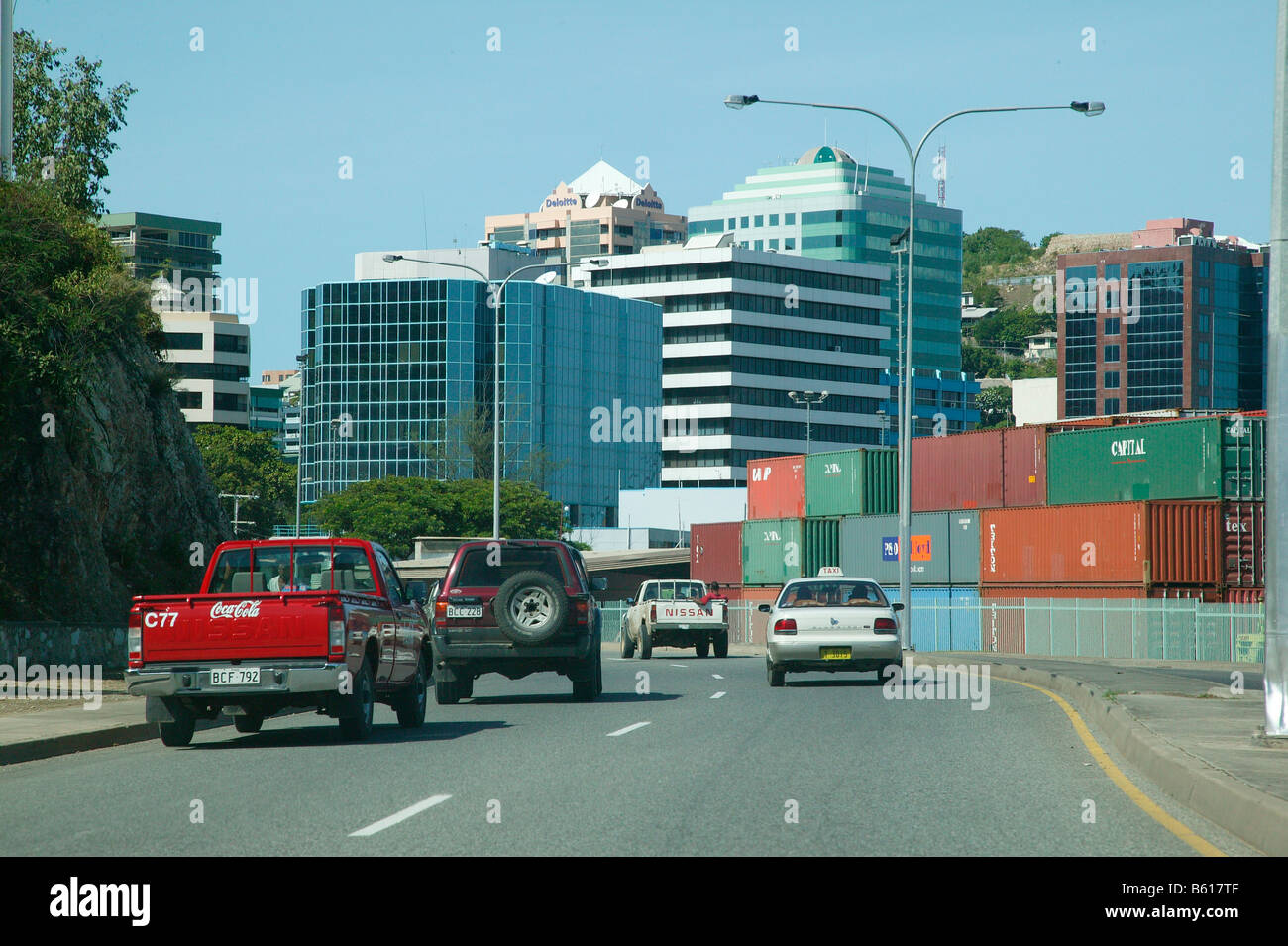 Hafen von Port Moresby, Papua-Neu-Guinea, Melanesien Stockfoto