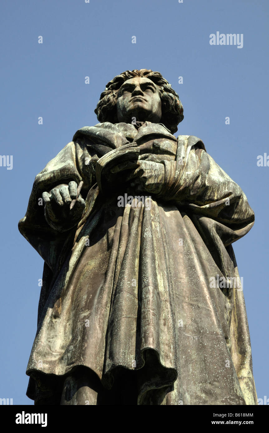 Statue von Beethoven in Bonn, Nordrhein-Westfalen Stockfoto