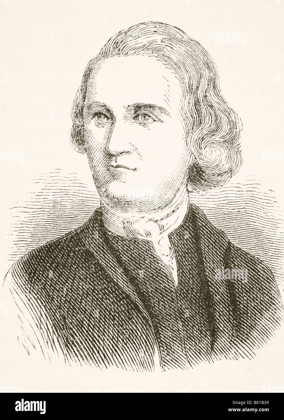 Samuel Adams, 1722 - 1803. Amerikanischer Staatsmann und Gründungsvater. Stockfoto