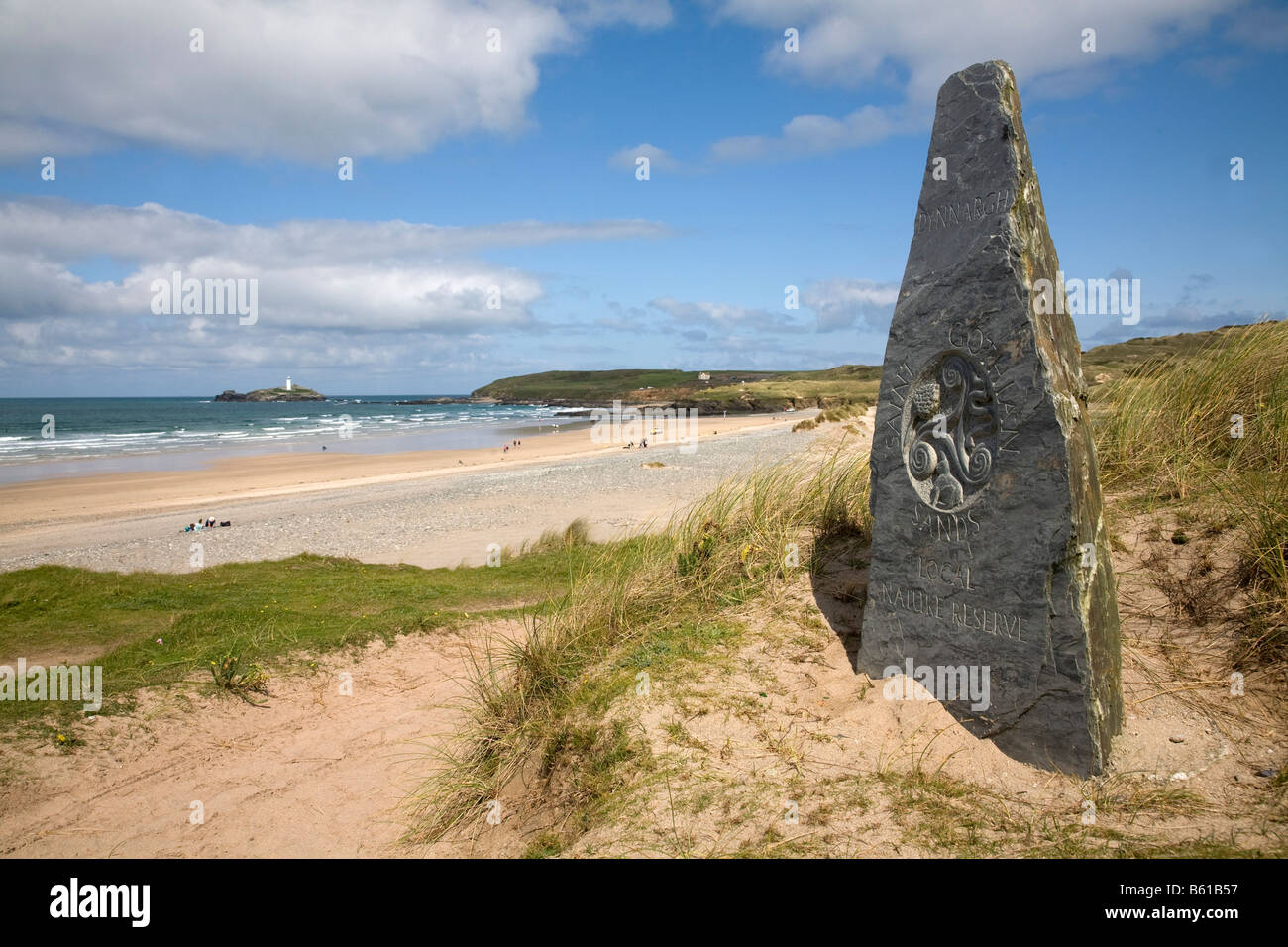 St Gothian Sands Nature Reserve und Gwithian Strand cornwall Stockfoto