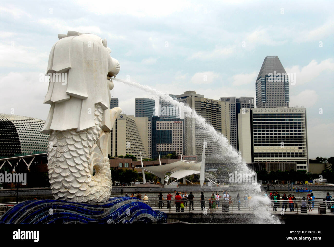 Merlion-Singapur Stockfoto