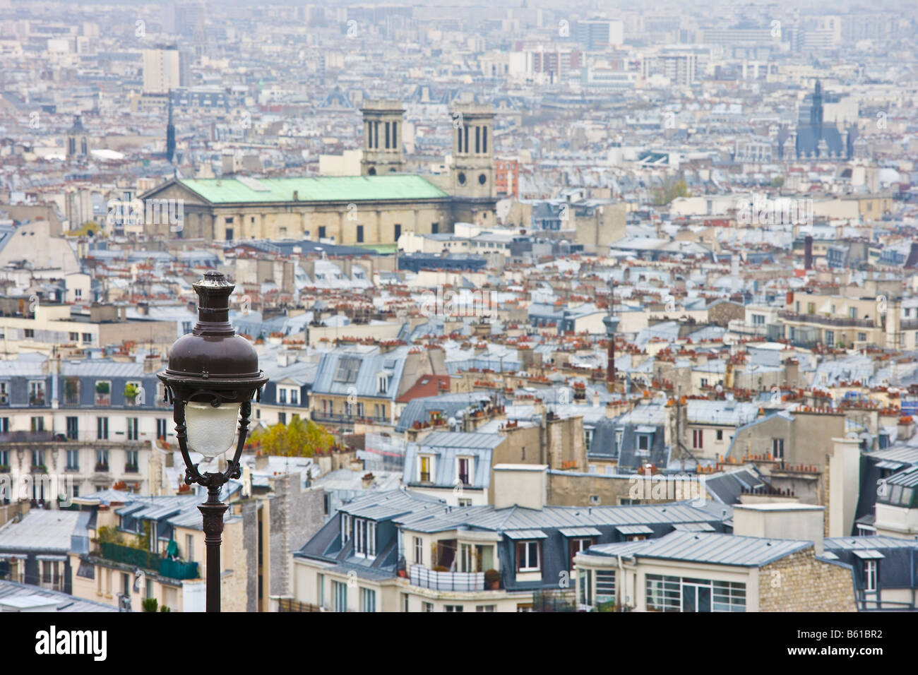 Montmartre-Dächer Stockfoto