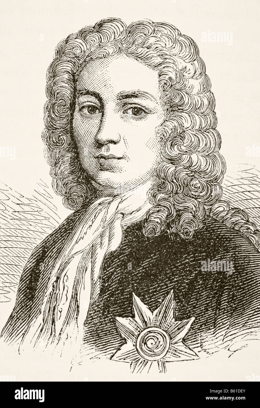 Robert Walpole, 1. Earl of Orford, 1676 - 1745. Englischer Staatsmann und erster Premierminister Großbritanniens. Stockfoto