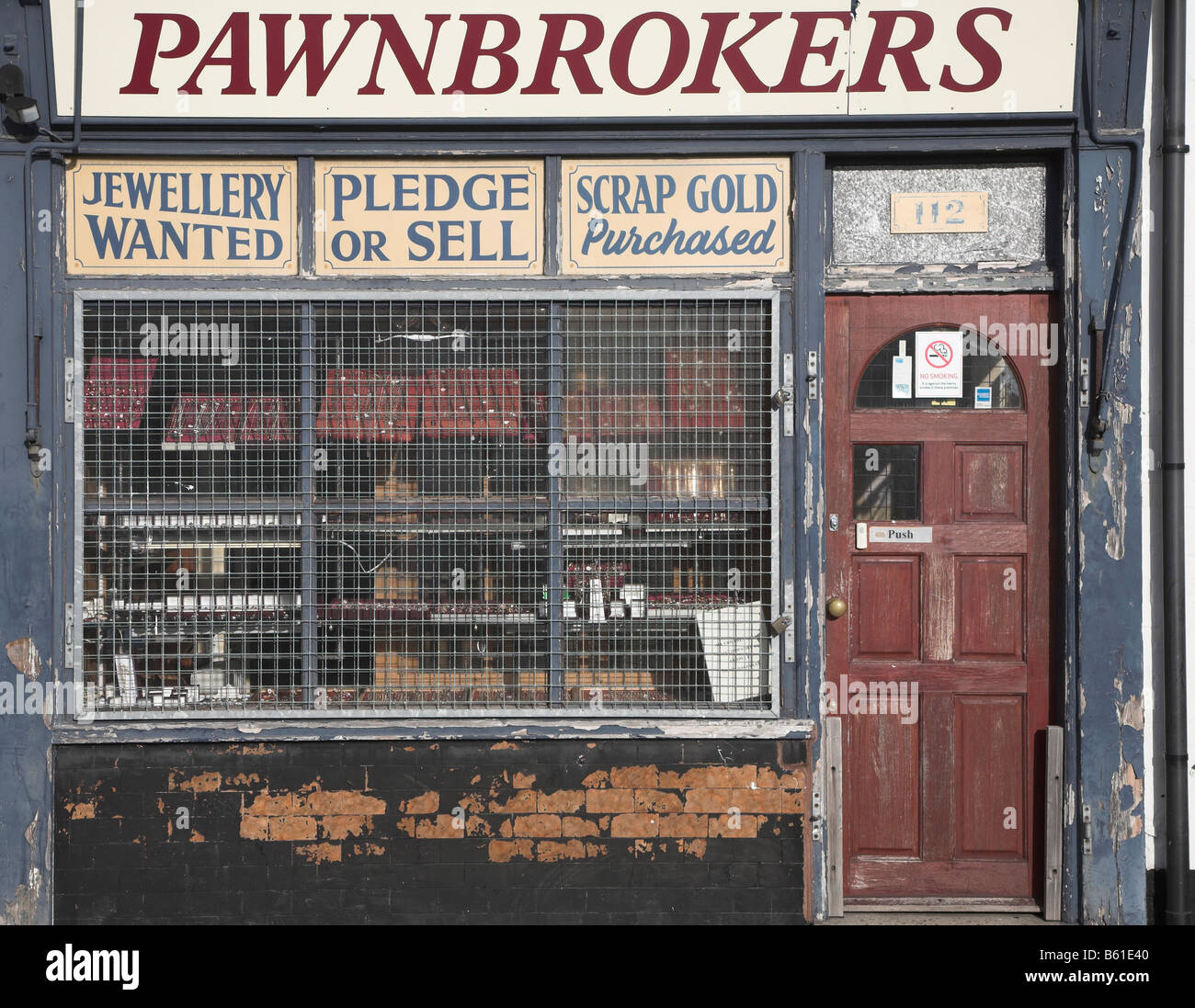 Pfandleiher Shop Lowestoft Suffolk England Stockfoto
