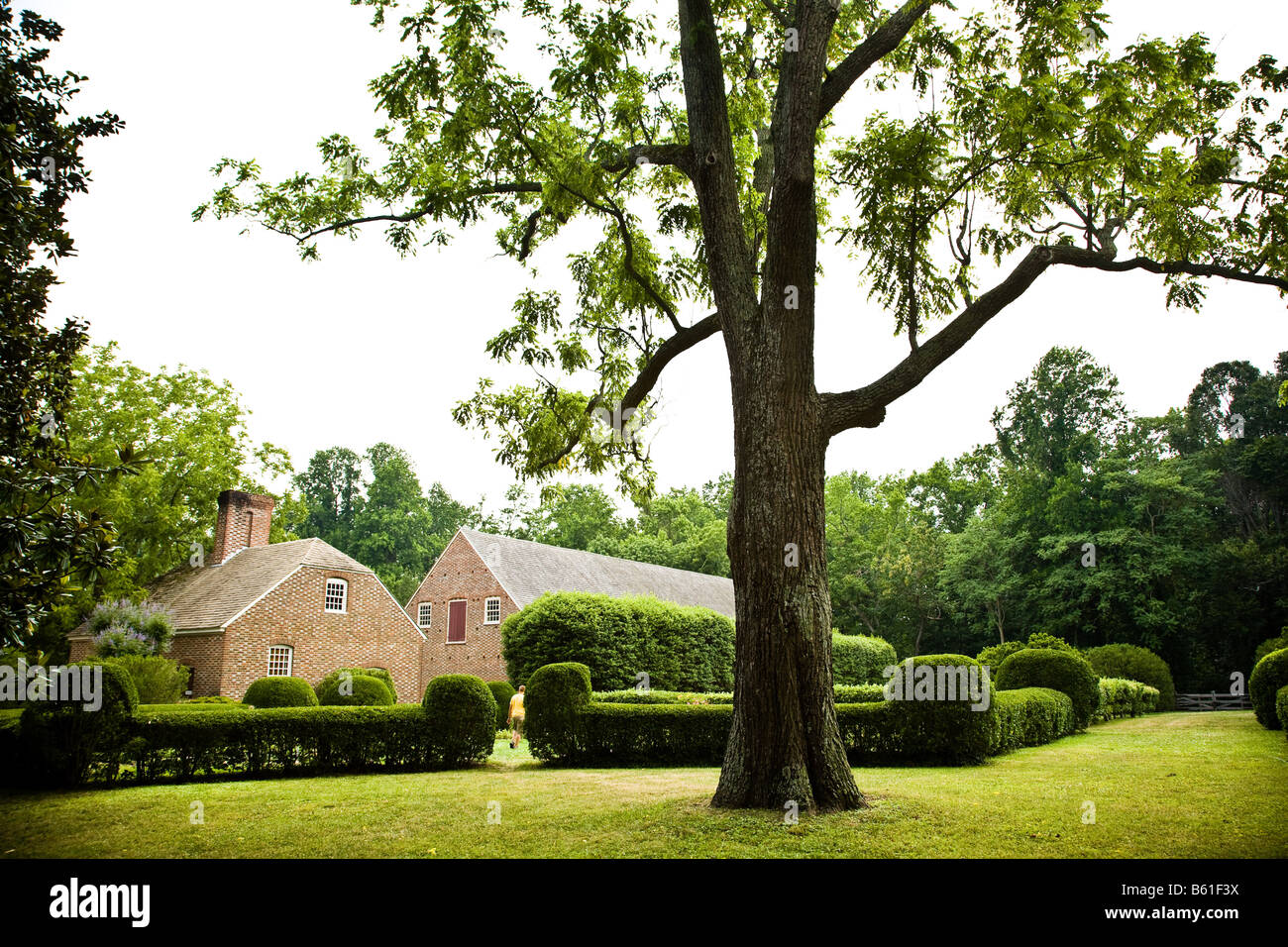 Stratford Hall, der Geburtsort des Robert E. Lee in Stratford, VA. Stockfoto