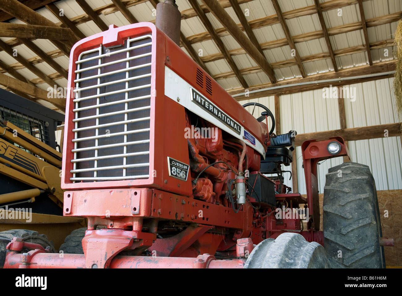 Traktor im Malabar Farm State Park in Ohio. Stockfoto