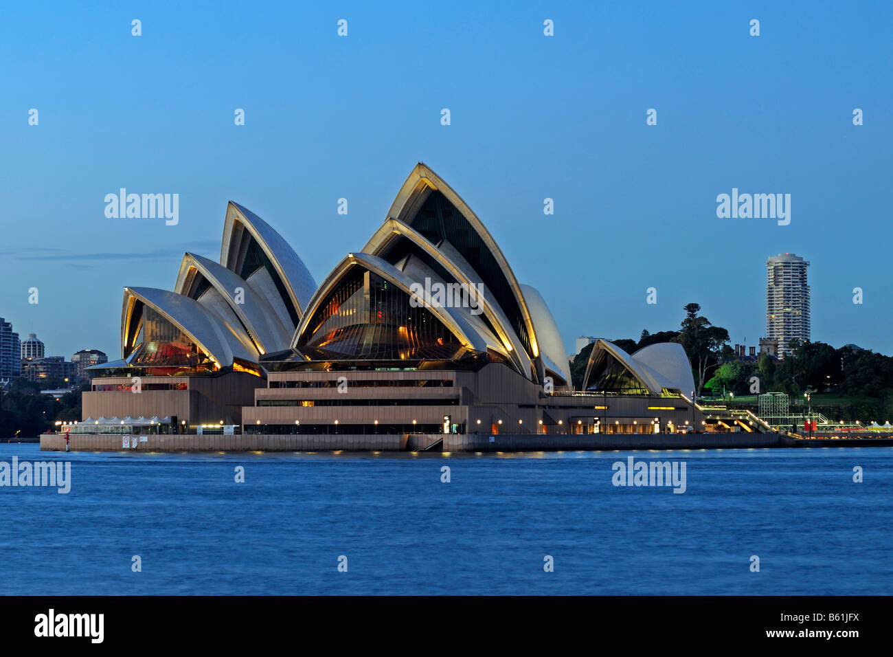 Opernhaus in Sydney bei Sonnenaufgang, Sydney, Australien Stockfoto