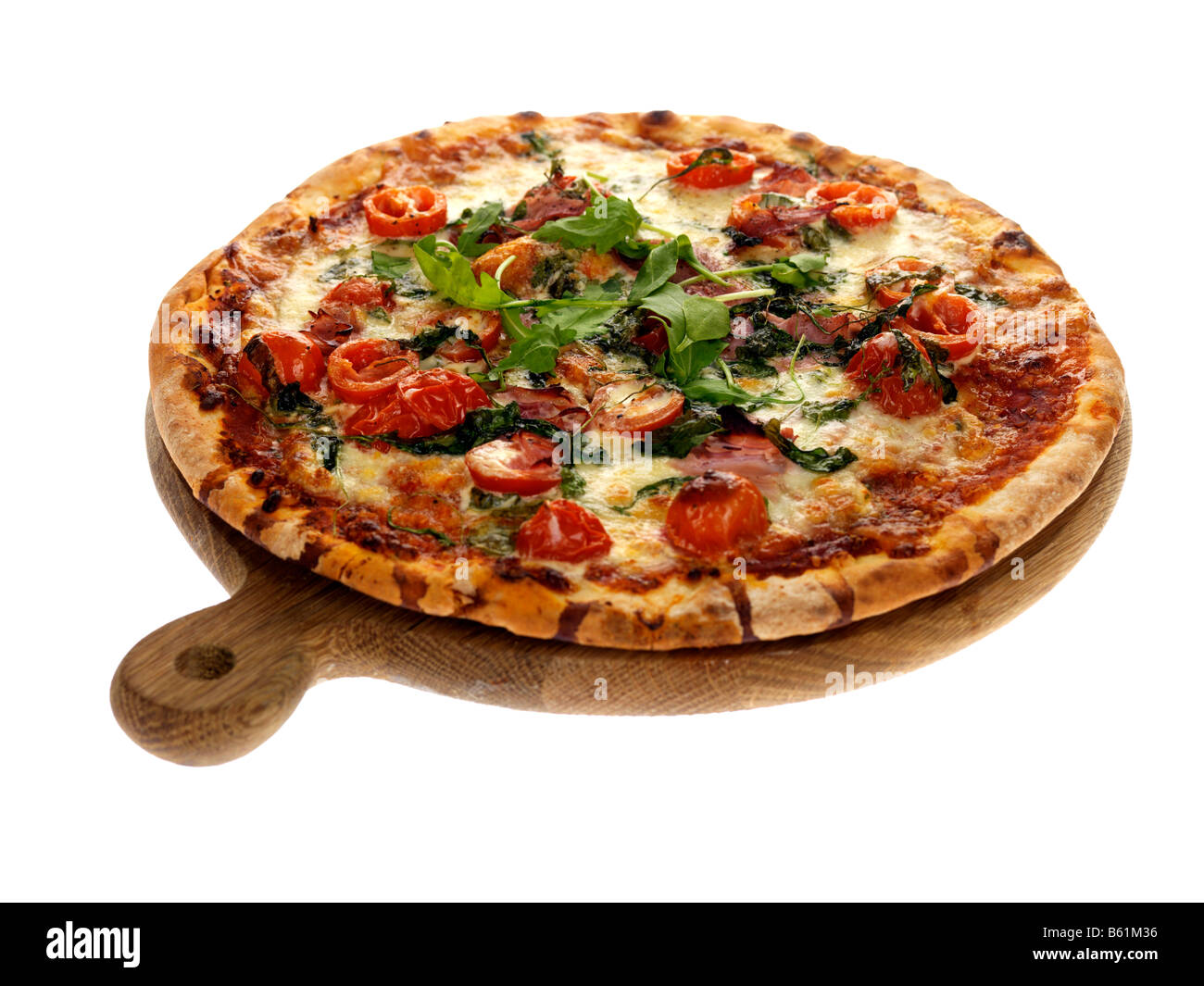 Hausgemachte Pizza Stockfoto