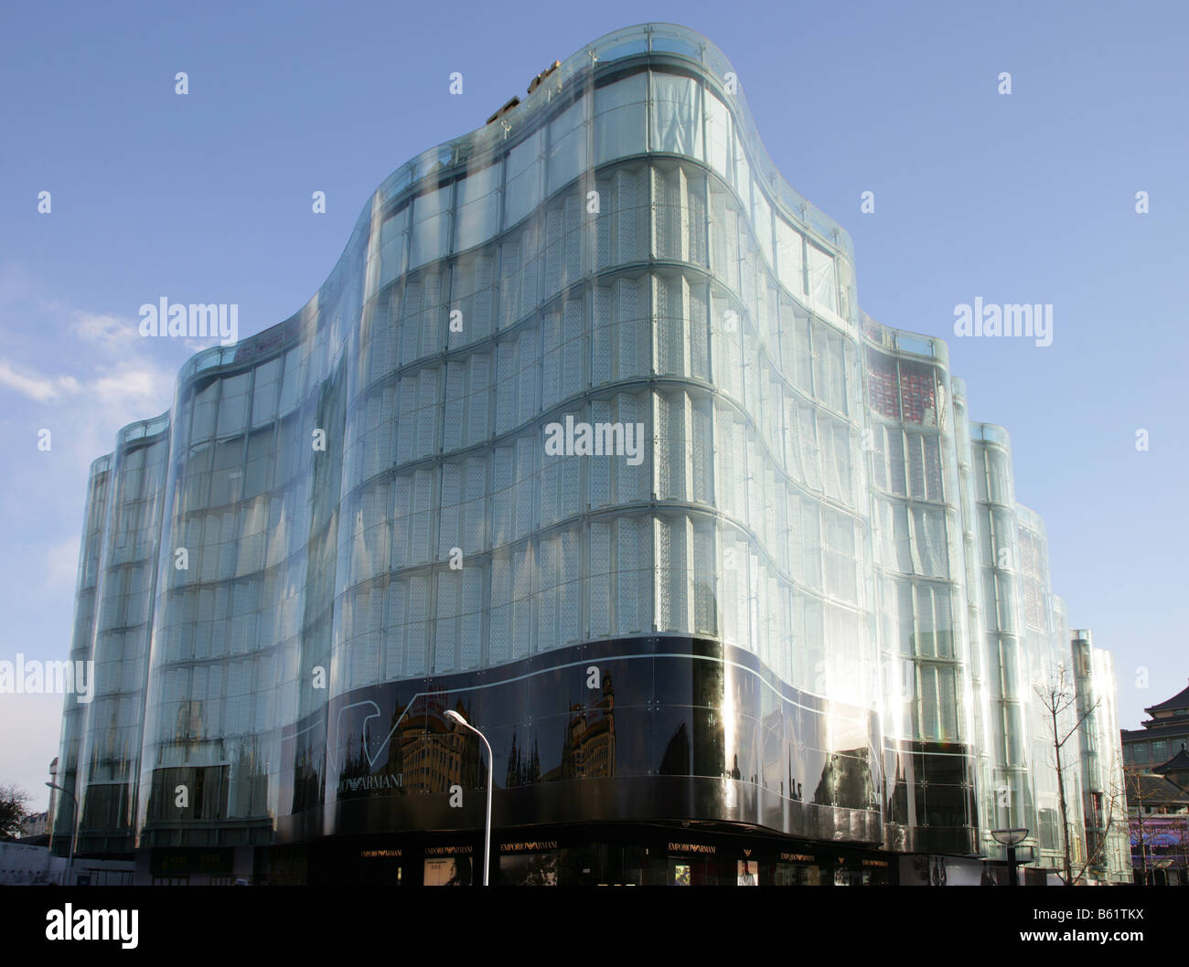 Emporio Armani in Intime Lotte South Korean shopping Mall Peking China Stockfoto