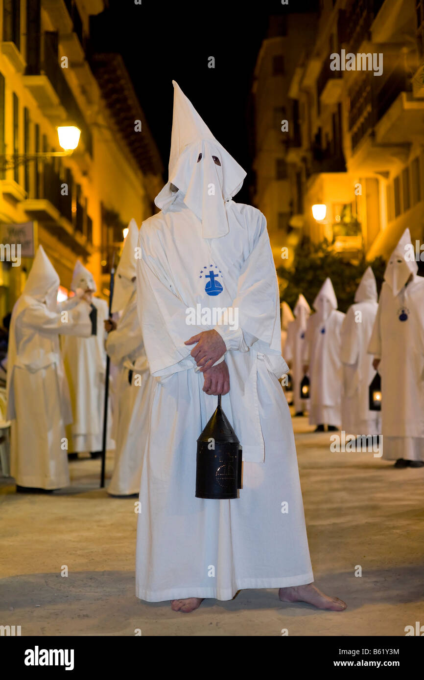 Große Prozession am Gründonnerstag, Palma de Mallorca, Balearen, Spanien, Europa Stockfoto