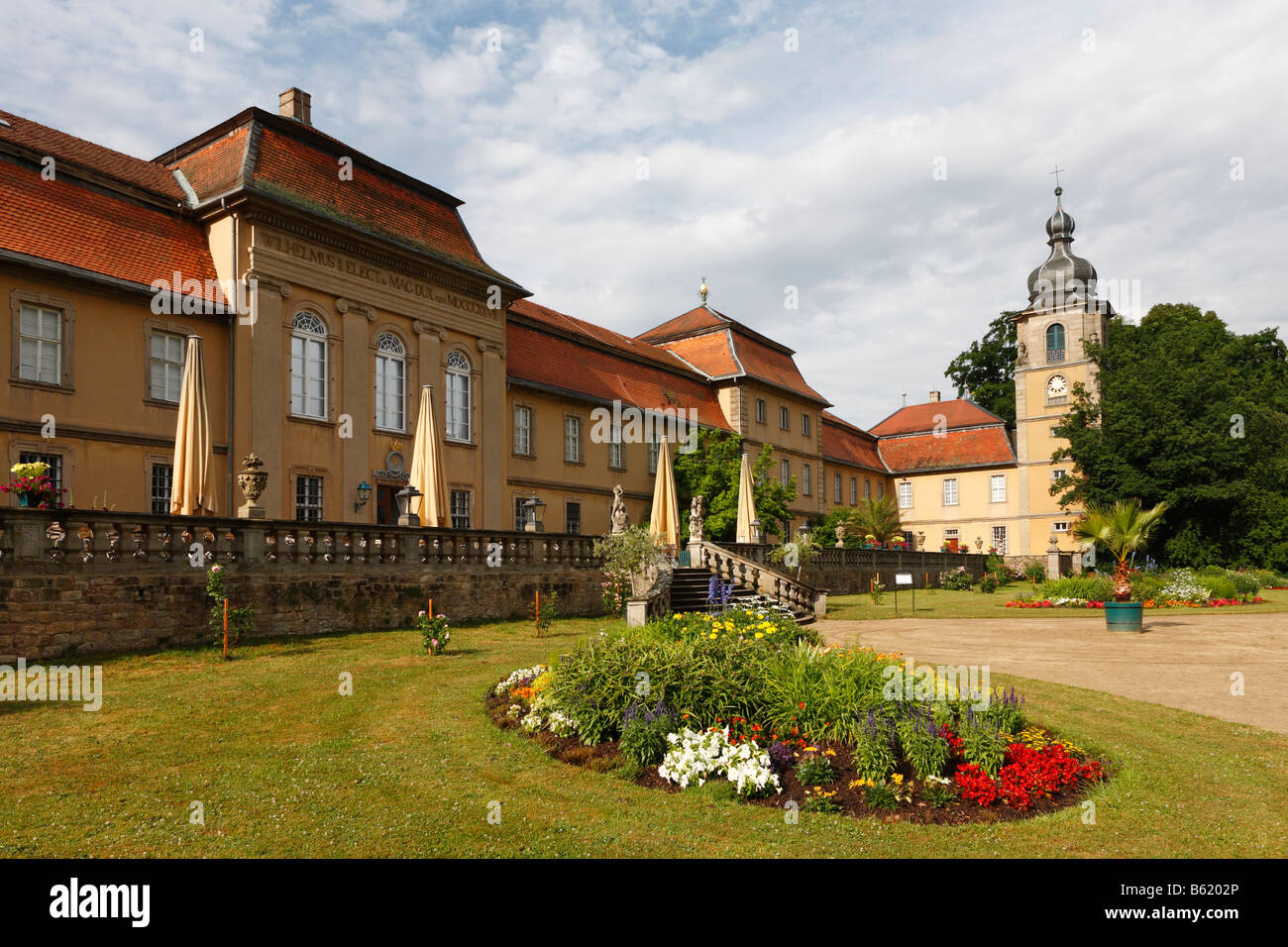 Schloss Fasanerie in Eichenzell bei Fulda, Rhön, Hessen, Deutschland, Europa Stockfoto