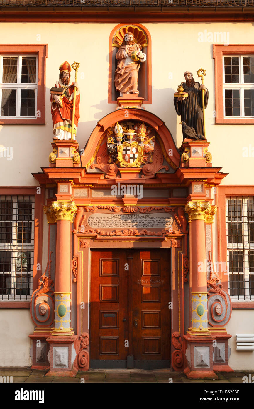 Kloster, Bau, Fulda, Rhön, Hessen, Deutschland, Europa Stockfoto
