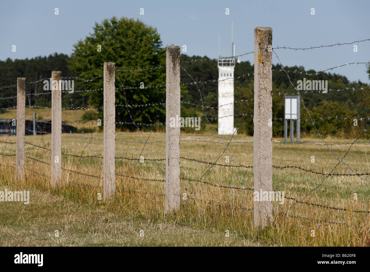 Ehemaligen DDR/DDR-Grenze, Grenzmuseum Point Alpha, Rasdorf/Geisa, Rhön, Thüringen, Deutschland, Europa Stockfoto