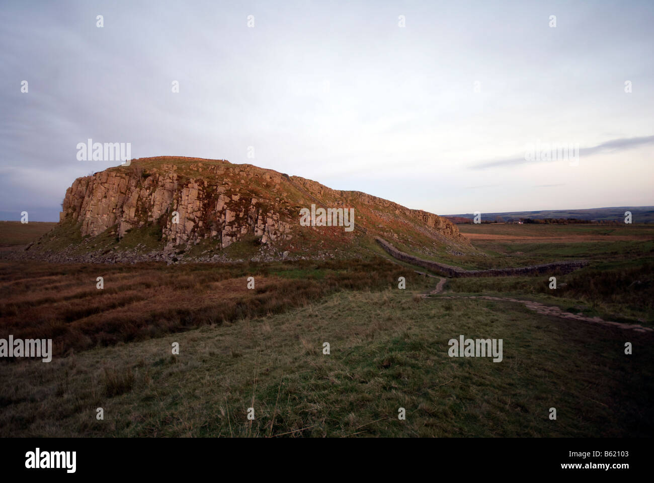 Hadrian Wand Northumberland Stockfoto