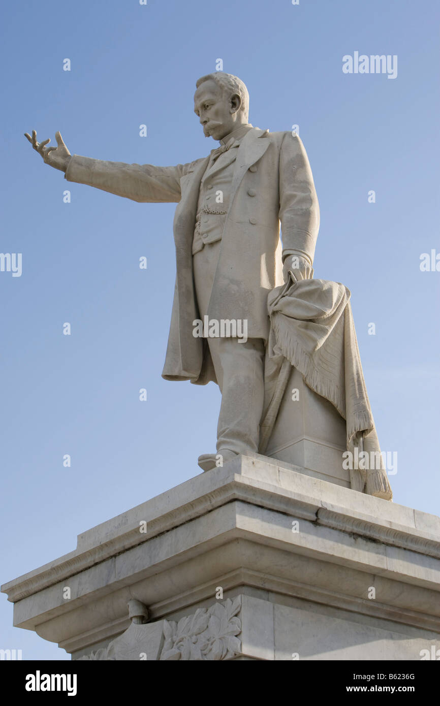 Denkmal für Jose Marti in Cienfuegos, Kuba, Karibik, Amerika Stockfoto