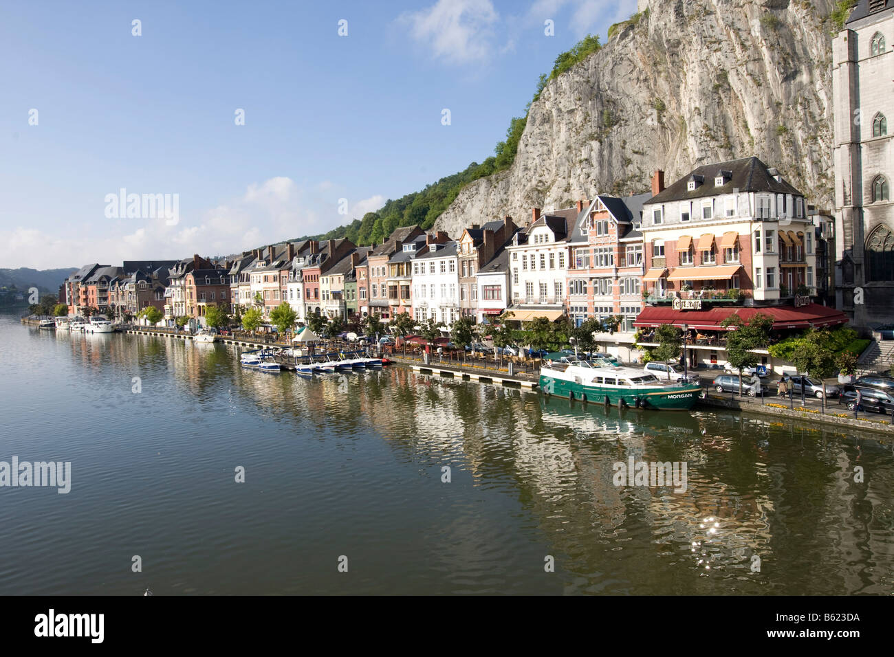 Dinant an der Maas, Provinz Namur, Wallonien, Belgien Stockfoto