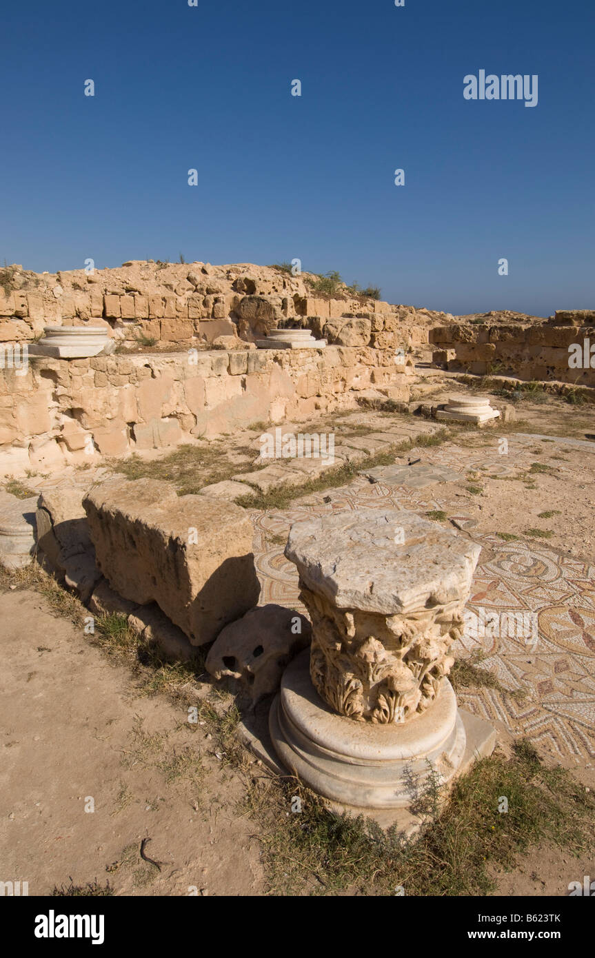 Sabratha Roman Website Tripolitanien Libyen Stockfoto