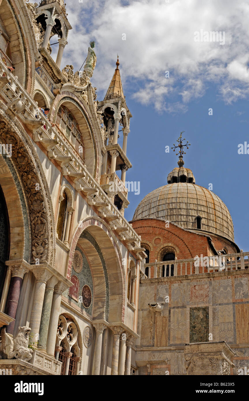 Basilika am Piazza San Marco, Markusplatz, Venedig, Italien, Europa Stockfoto