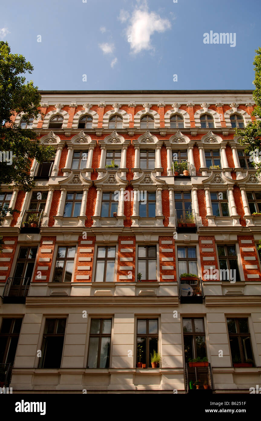 Renovierte Wohnungen, Prenzlauer Berg, Berlin, Deutschland, Europa Stockfoto