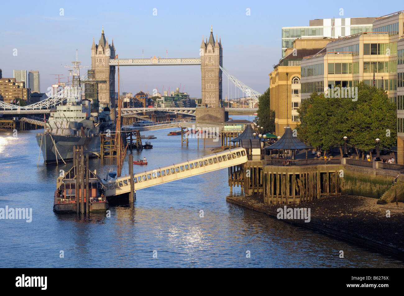 Themse, Tower Bridge, London, Großbritannien, Europa Stockfoto
