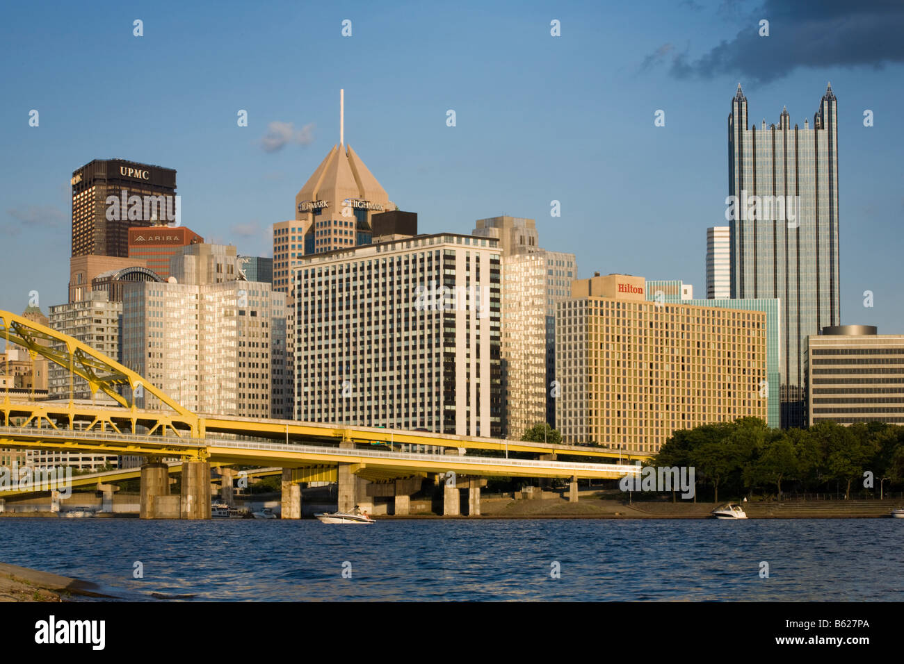Skyline von Pittsburgh Pennsylvania Stockfoto