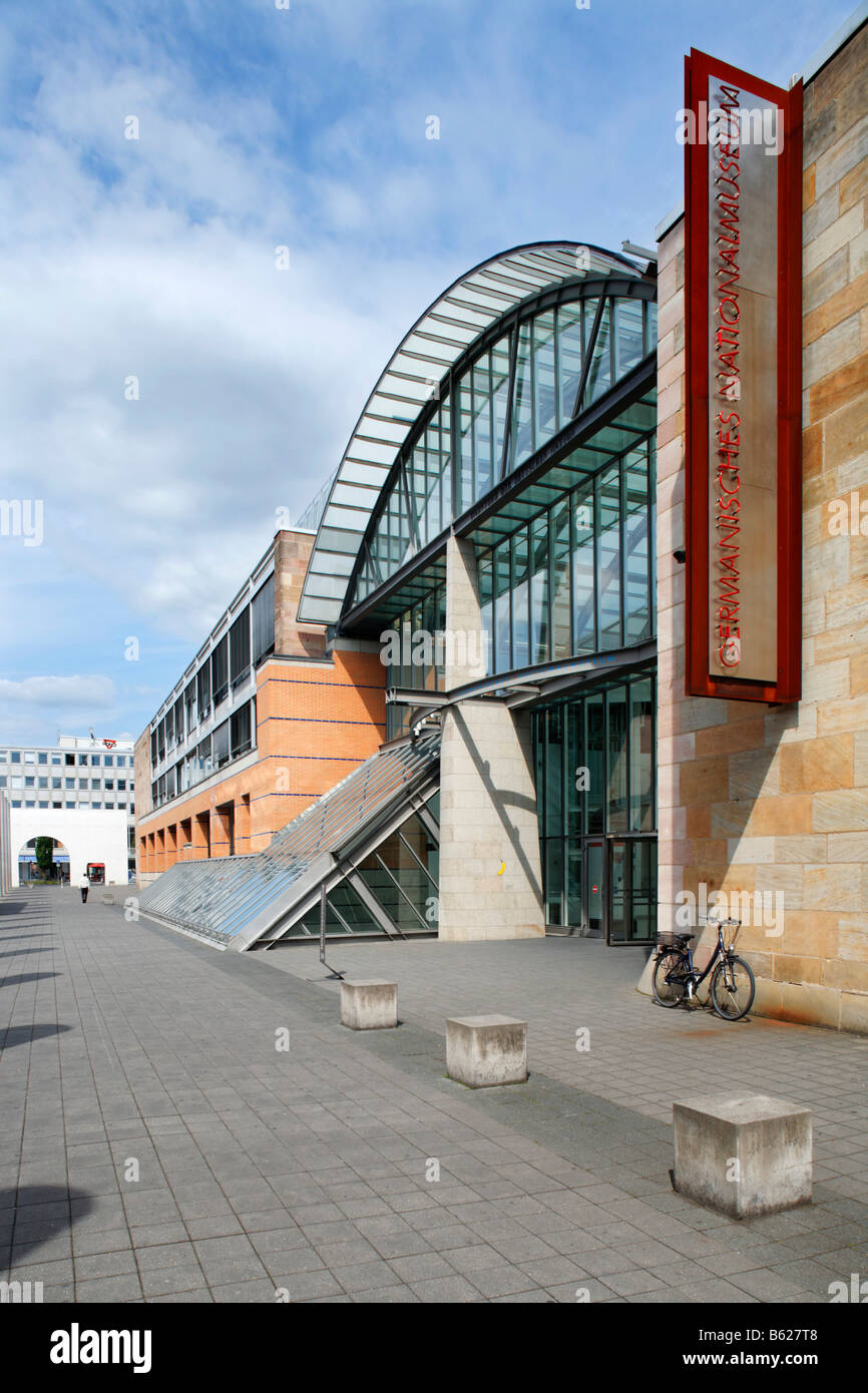 Germanisches Nationalmuseum, Tor, Kartaeusergasse 1, Altstadt, Nürnberg, Middle Franconia, Bayern, Deutschland, Euro Stockfoto