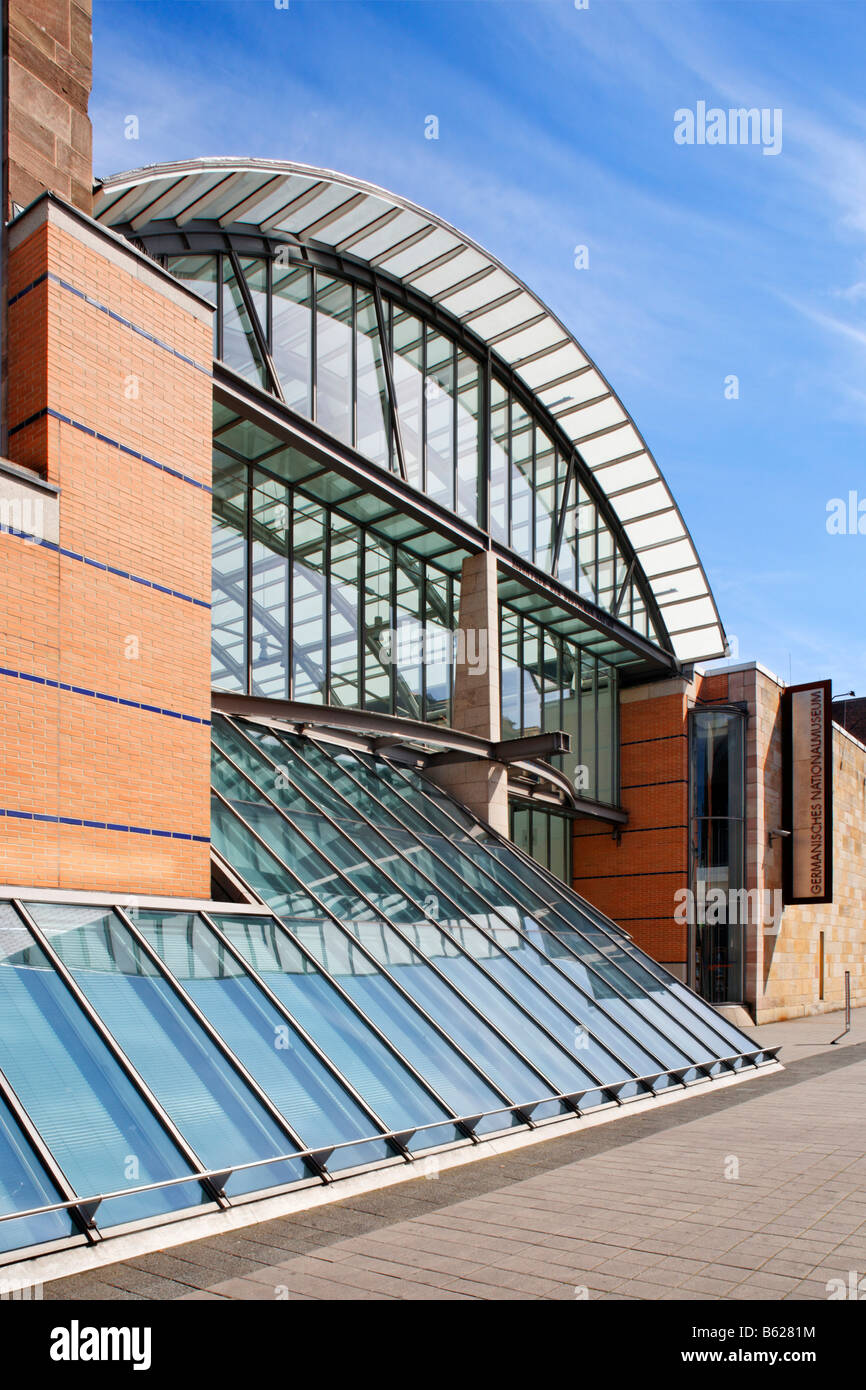 Germanisches Nationalmuseum, Tor, Kartaeusergasse, Altstadt, Nürnberg, Middle Franconia, Bayern, Deutschland, Europa Stockfoto