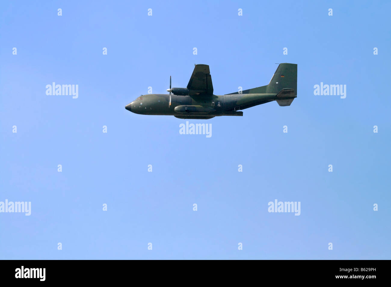 Transall c-160, Luftwaffe militärische transport Flugzeug Airshow ILA 2008, International Air Display, Berlin, Deutschland, Europa Stockfoto